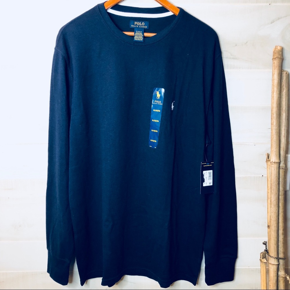 NWT Polo Crew Neck Mens Thermal Long Sleeve XL